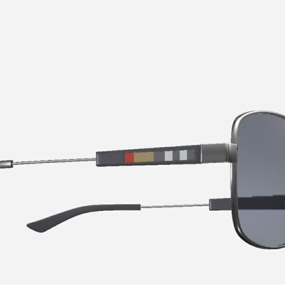 🕶️ BURBERRY Sunglasses BE 3074 100387 Gunmetal 63mm - Picture 6 of 7